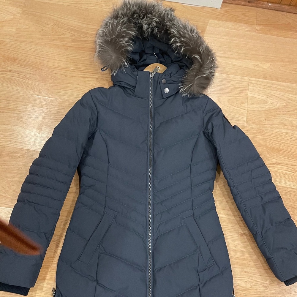 Pajar parka jacket like new blue